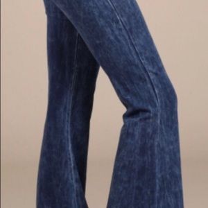 Chatoyant 1x denim colored bell bottoms
